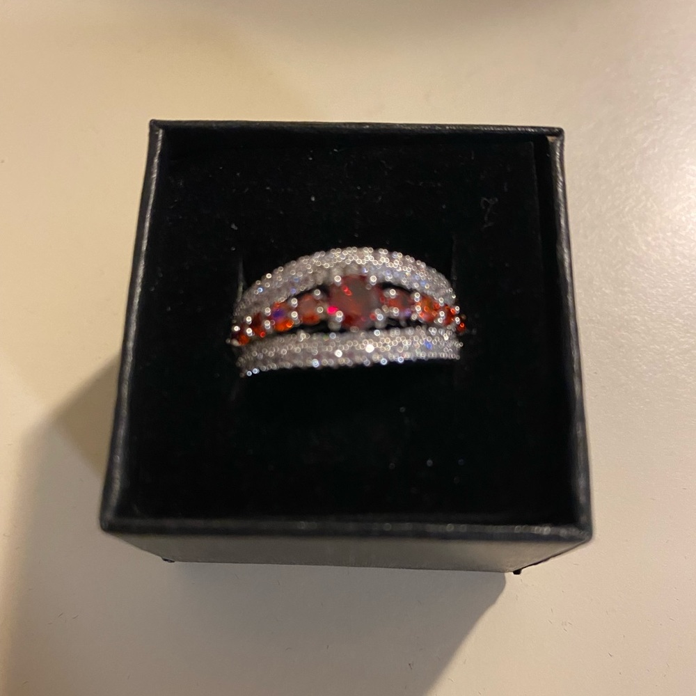 NWT Ring Bomb Party Ruby Ring Size 8